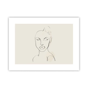 Affisch - Sensualitetens kontur - 40x30 cm