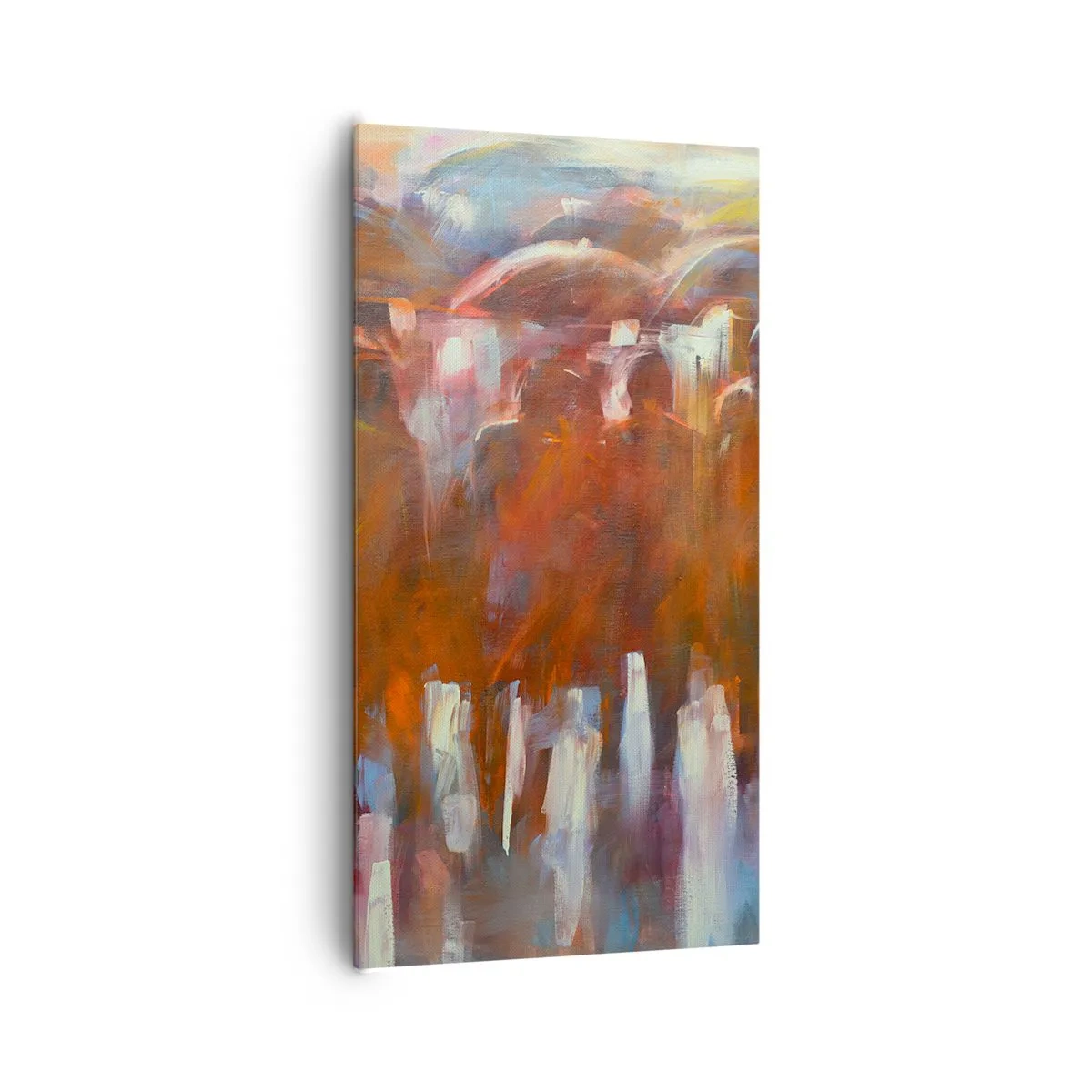 Canvastavla - Bild på duk - Jämna i regn och dimma - 65x120 cm