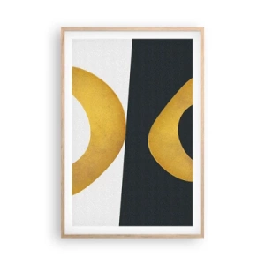 Affisch i ram av ljusek - Öfr det första: guld - 61x91 cm