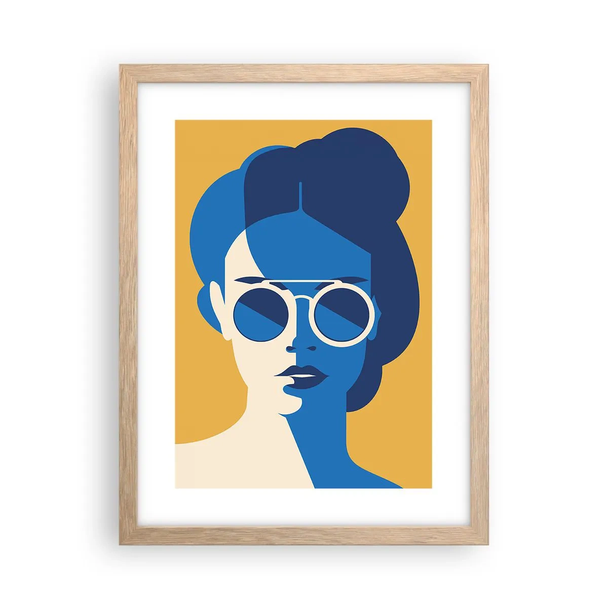 Affisch i ram av ljusek - Semesterlook - 30x40 cm