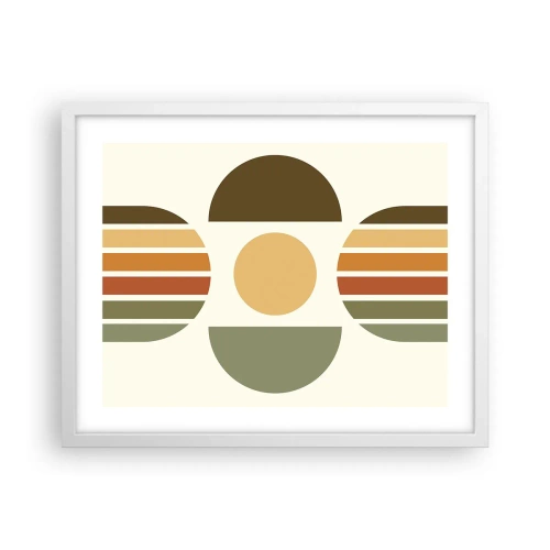 Affisch i vit ram - I jordens färger - 50x40 cm