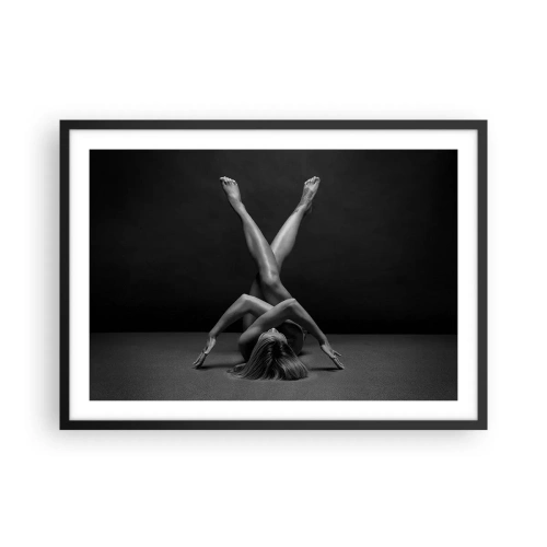 Affisch i svart ram - Nakenhetens geometri - 70x50 cm
