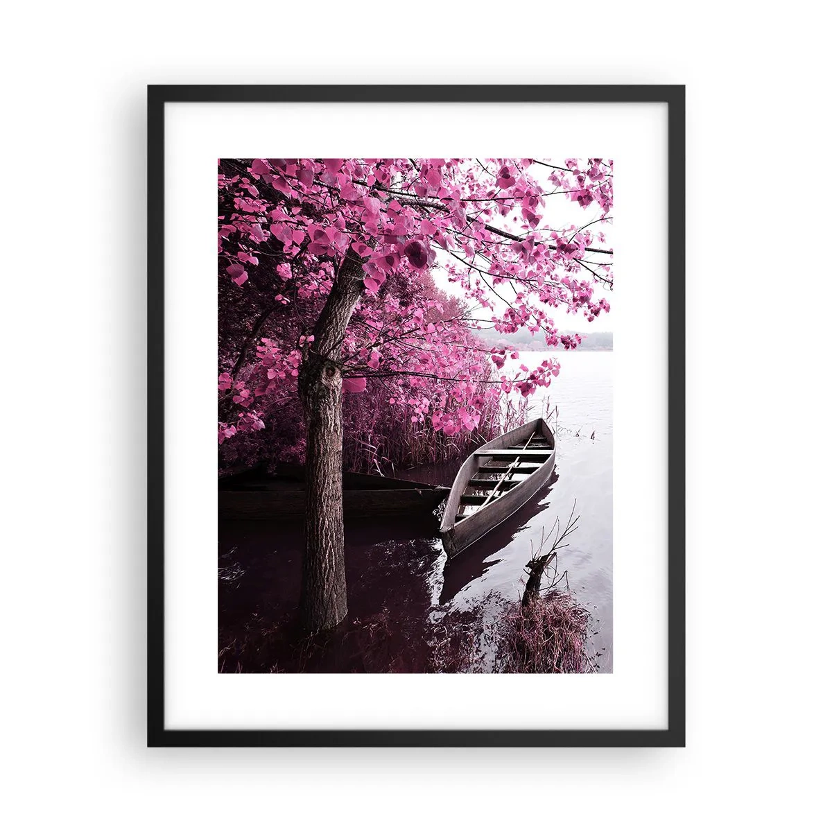 Affisch i svart ram - I rosa tystnad - 40x50 cm