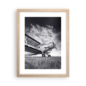 Affisch i ram av ljusek - Bevingad vandrare - 30x40 cm