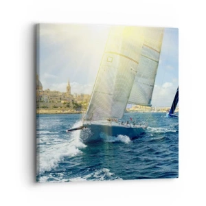 Canvastavla - Bild på duk - Dags att lämna staden - 30x30 cm