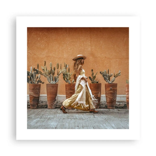 Affisch - I hippiestil - 40x40 cm