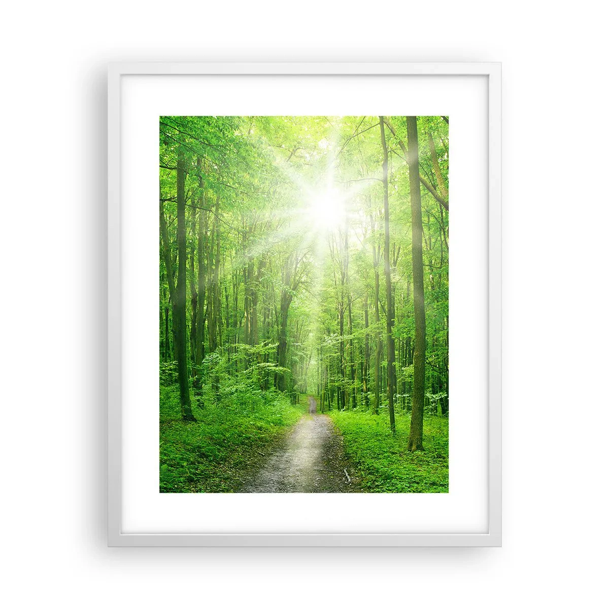 Affisch i vit ram - Grön domkyrka - 40x50 cm