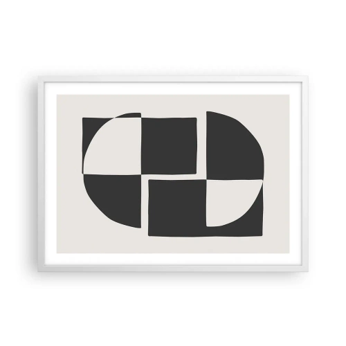 Affisch i vit ram - Antites – syntes - 70x50 cm