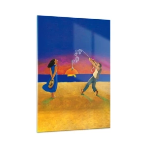 Glastavla - Bild på glas - Mer än en stjärna från himlen - 50x70 cm