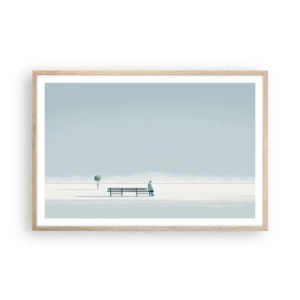 Affisch i ram av ljusek - Ja, jag väntar. - 91x61 cm