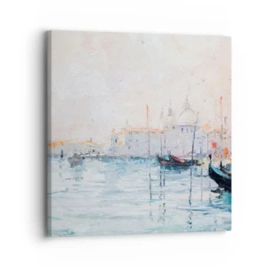 Canvastavla - Bild på duk - Bortom vatten, bortom dimma - 30x30 cm