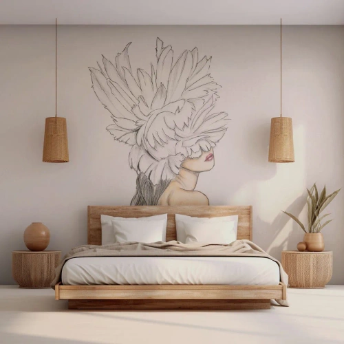 Fototapet på mått Standard Eco - Krönt skönhet - Abstraktion, Kvinna, Kropp