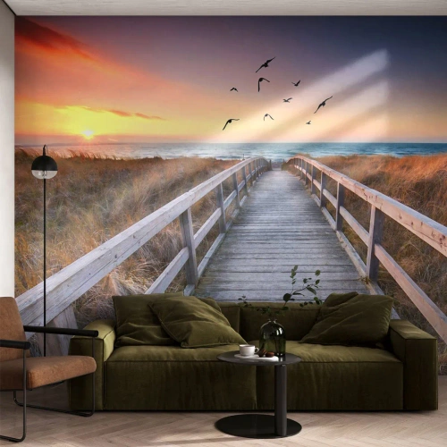 Fototapet Premium Sand - Startbana - Landskap, Hav, Strand - 350x256 cm