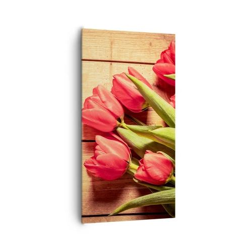 Canvastavla - Bild på duk - Vårförklaran - 65x120 cm