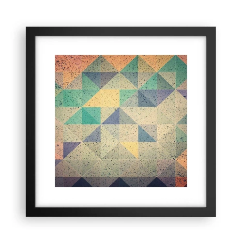 Affisch i svart ram - Trianglarnas republik - 30x30 cm