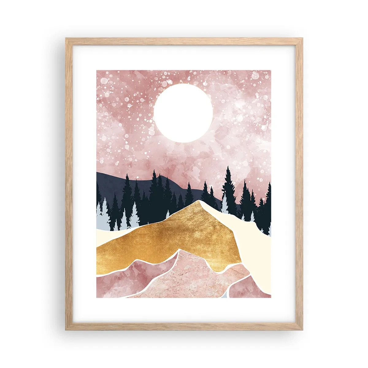 Affisch i ram av ljusek - Nattvakt - 40x50 cm