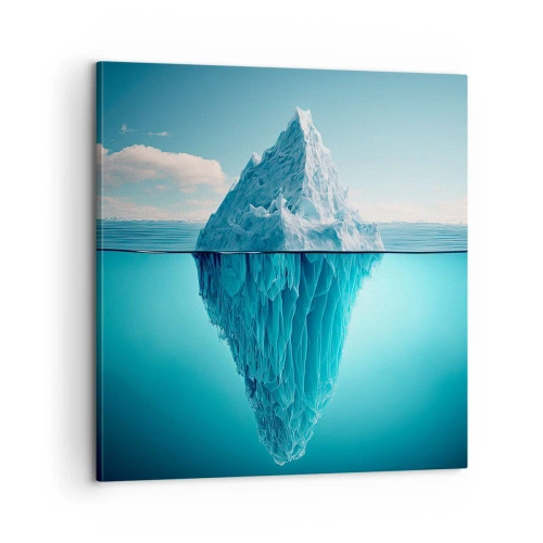 Canvastavla - Bild på duk - Isdrottning - 60x60 cm