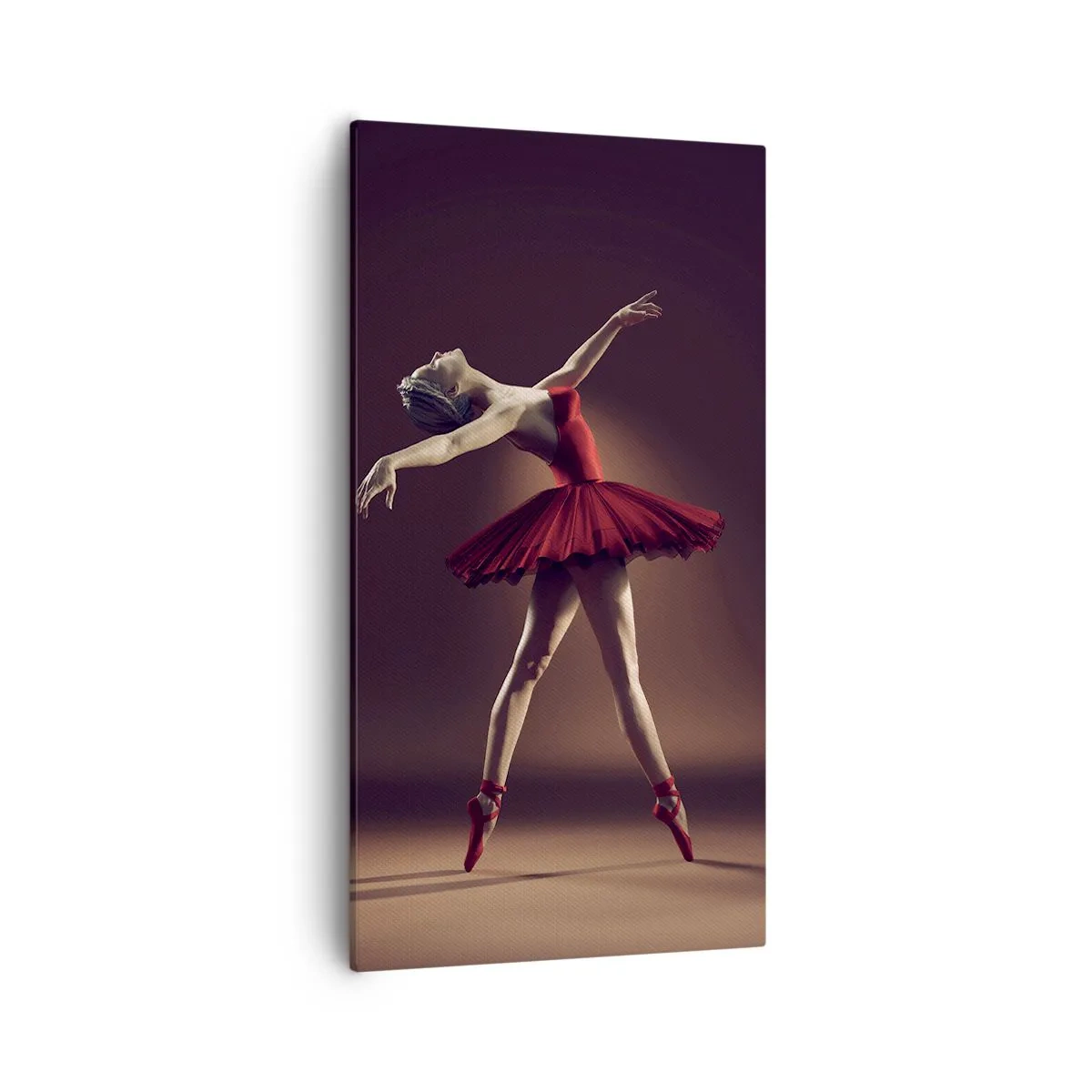 Canvastavla - Bild på duk - Prima ballerina - 55x100 cm