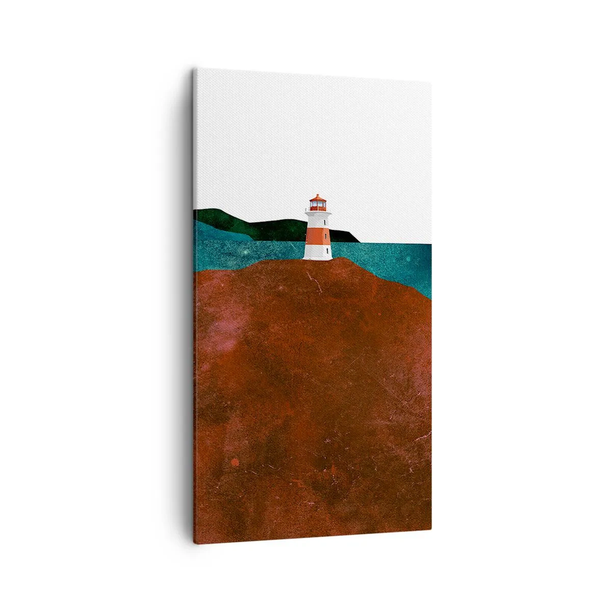 Canvastavla - Bild på duk - Med blicken riktad mot havet - 45x80 cm