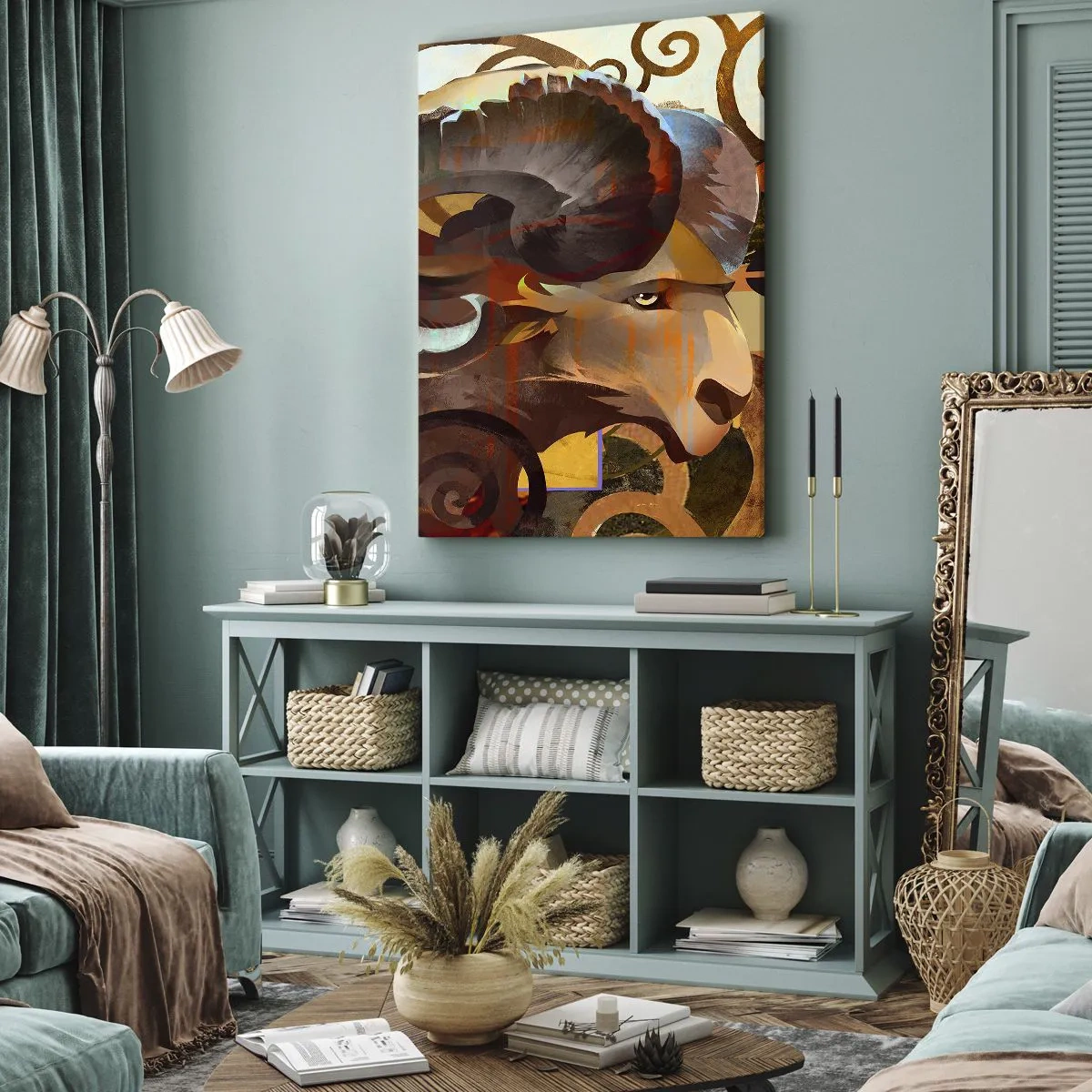 Canvastavla - Bild på duk - Magi - religion - ritualer - 50x70 cm