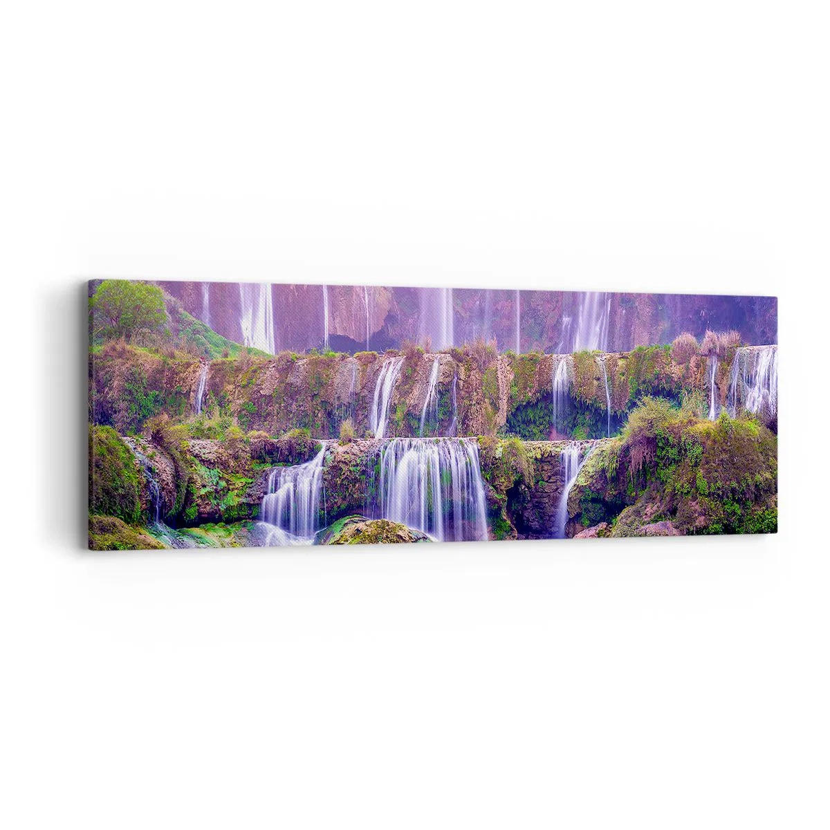 Canvastavla - Bild på duk - Trappan till himlen - 90x30 cm