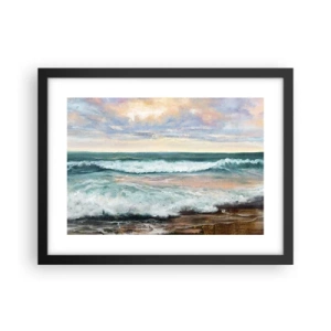 Affisch i svart ram - Här kan du släta ut din själ - 40x30 cm