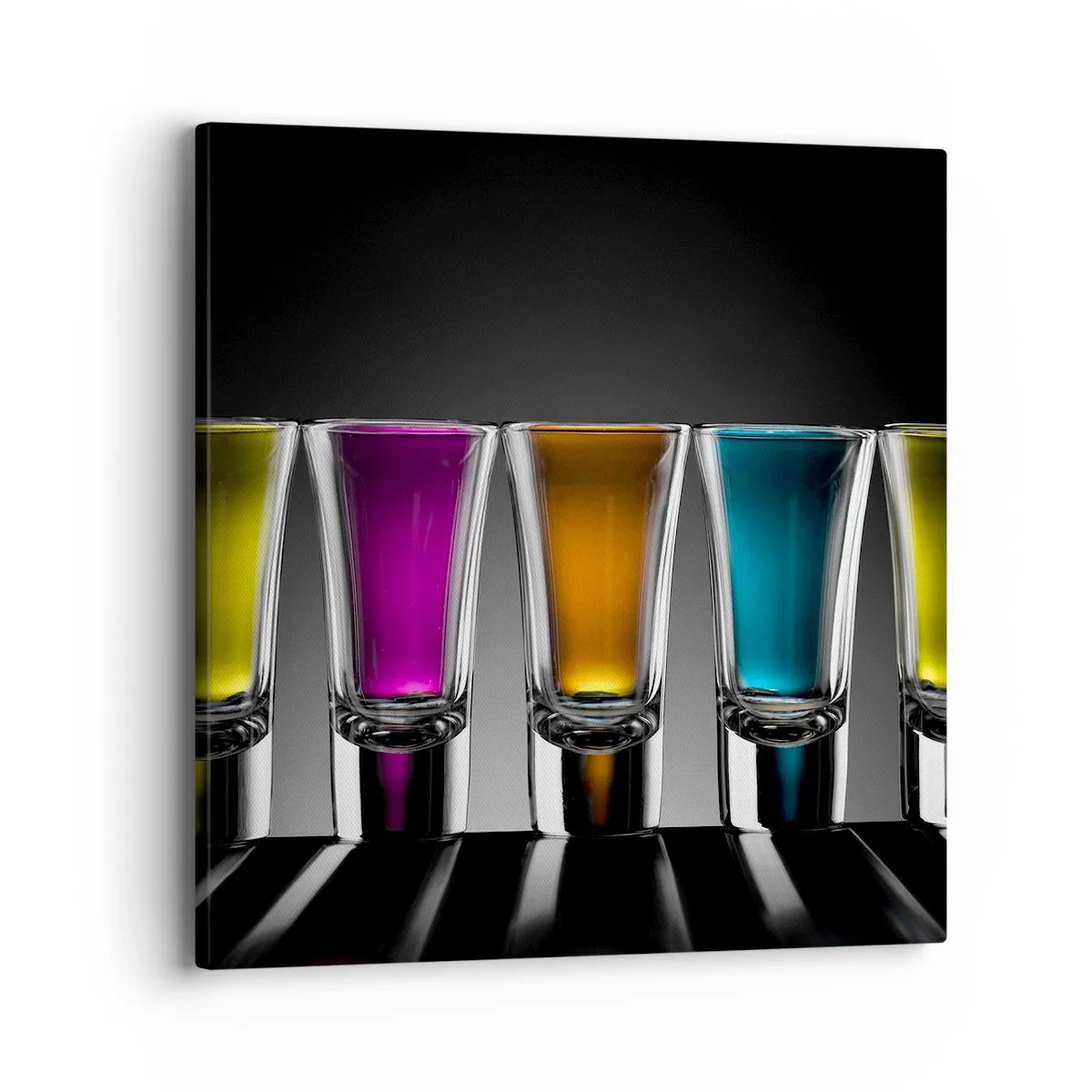 Canvastavla - Bild på duk - Glädjen färger - 40x40 cm