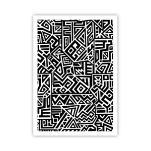 Affisch - Prekolumbisk komposition - 70x100 cm