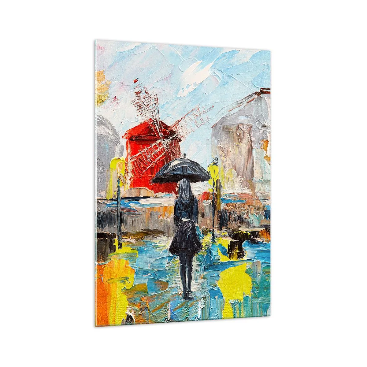 Glastavla - Bild på glas - Parislegender - 70x100 cm
