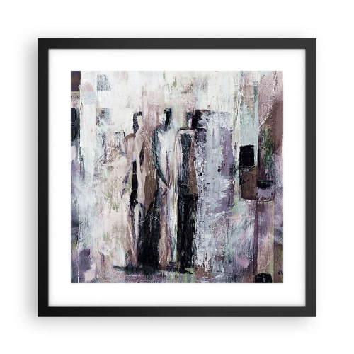 Affisch i svart ram - De mystiska tre - 40x40 cm