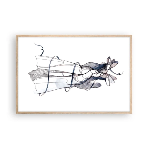 Affisch i ram av ljusek - Smekningens studie - 91x61 cm