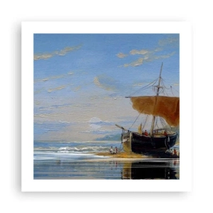 Affisch - Vatten, jord, luft - 50x50 cm