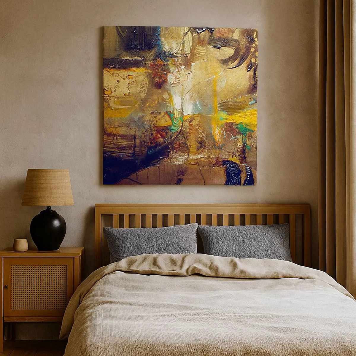 Canvastavla - Bild på duk - Kallt, varmare, hett - 30x30 cm