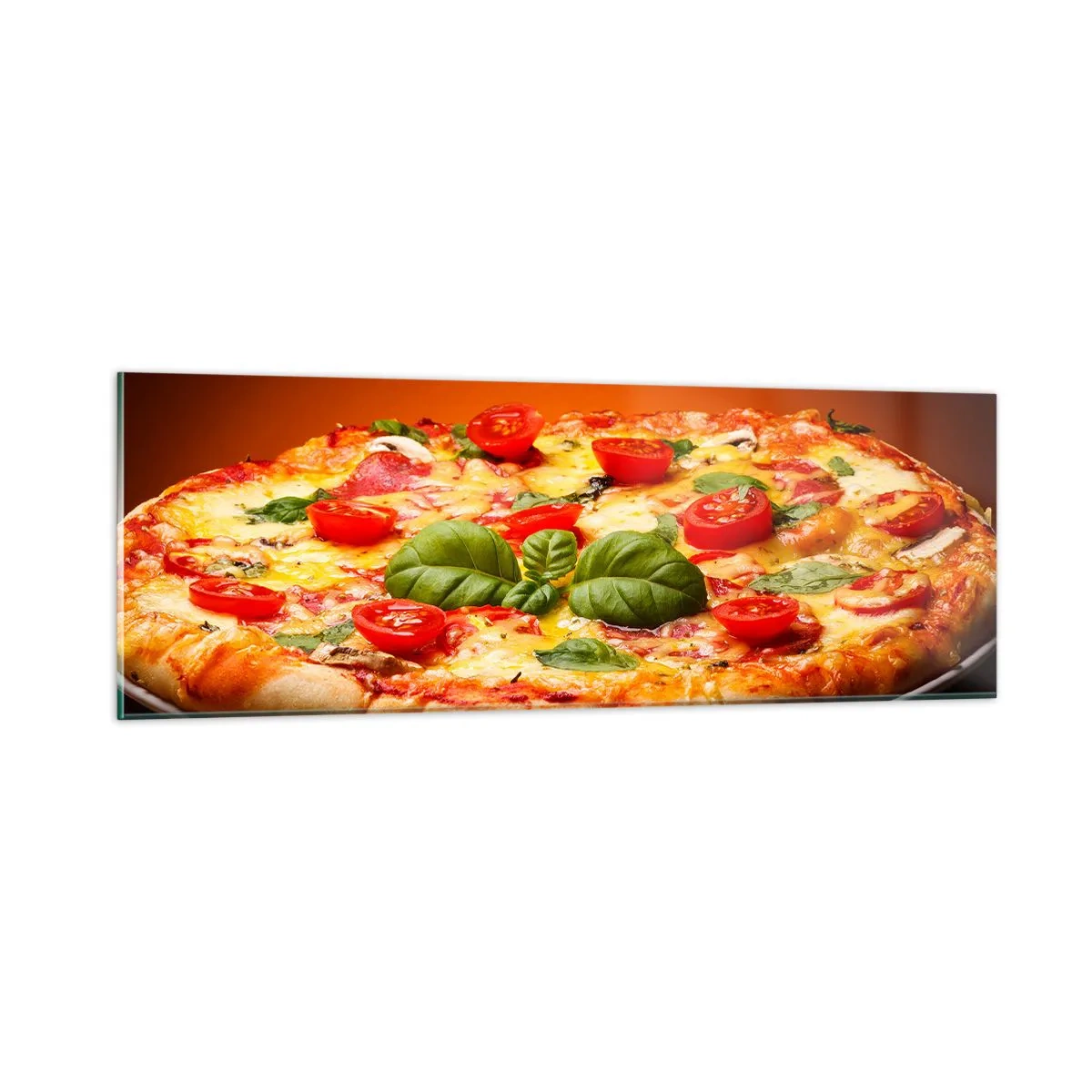 Glastavla - Bild på glas - Mamma mia! - 90x30 cm