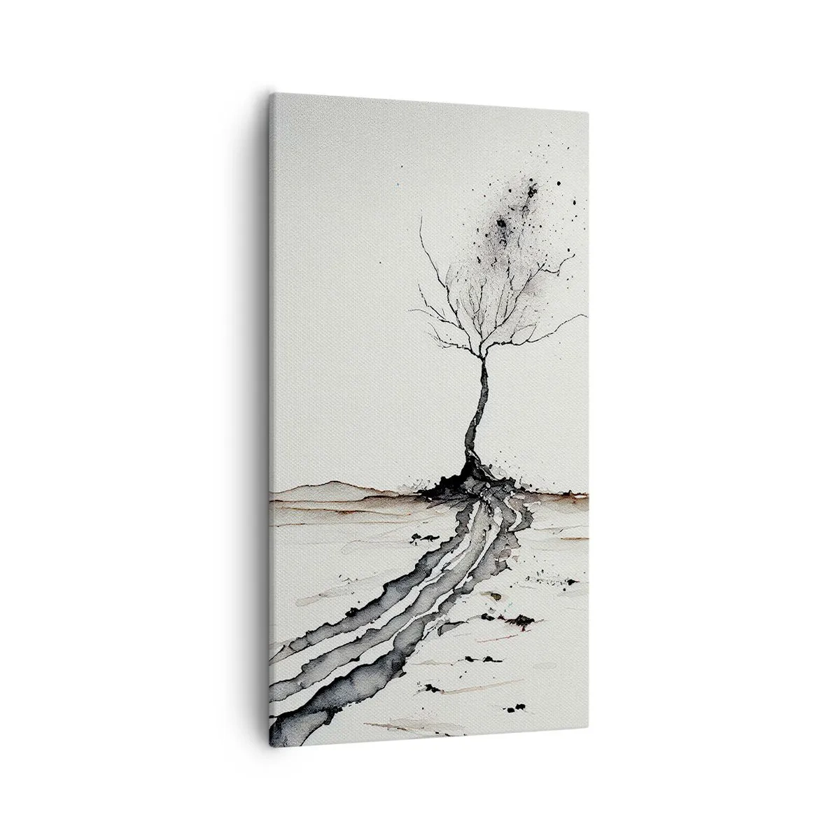 Canvastavla - Bild på duk - Vinterns melankoli - 55x100 cm