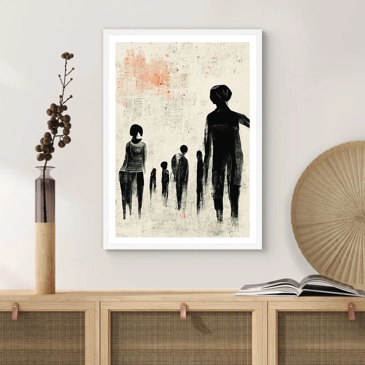 Affisch i vit ram - Mot ensamhet - 50x70 cm