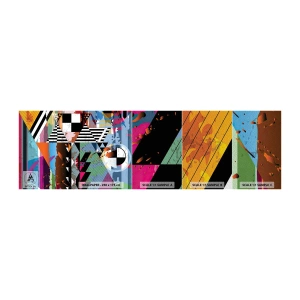 Provbit av fototapet Premium Sand - Geometriskt och organiskt - Abstraktion, Bit, Modern konst - 100x30 cm