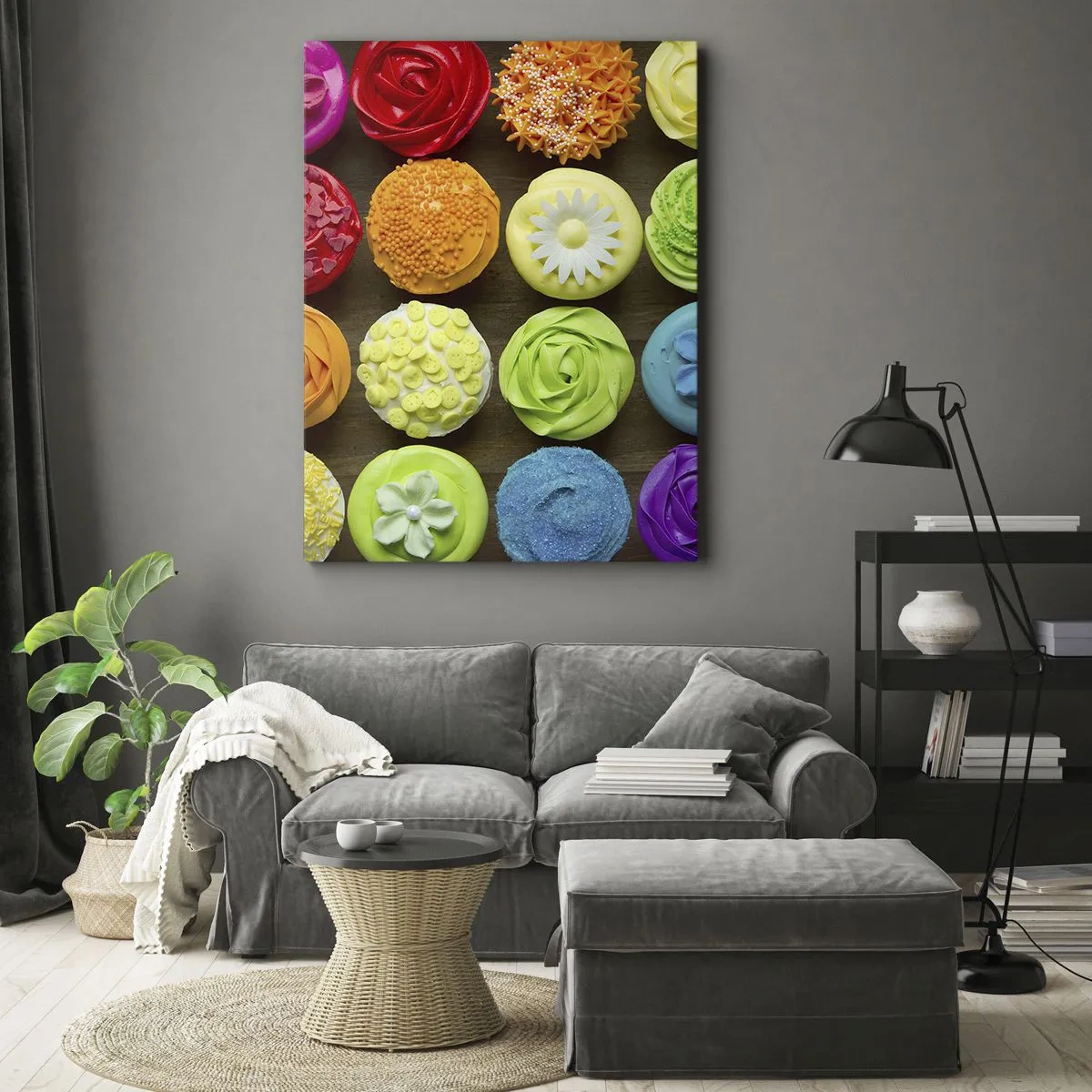 Canvastavla - Bild på duk - Alla olika - alla goda - 70x100 cm