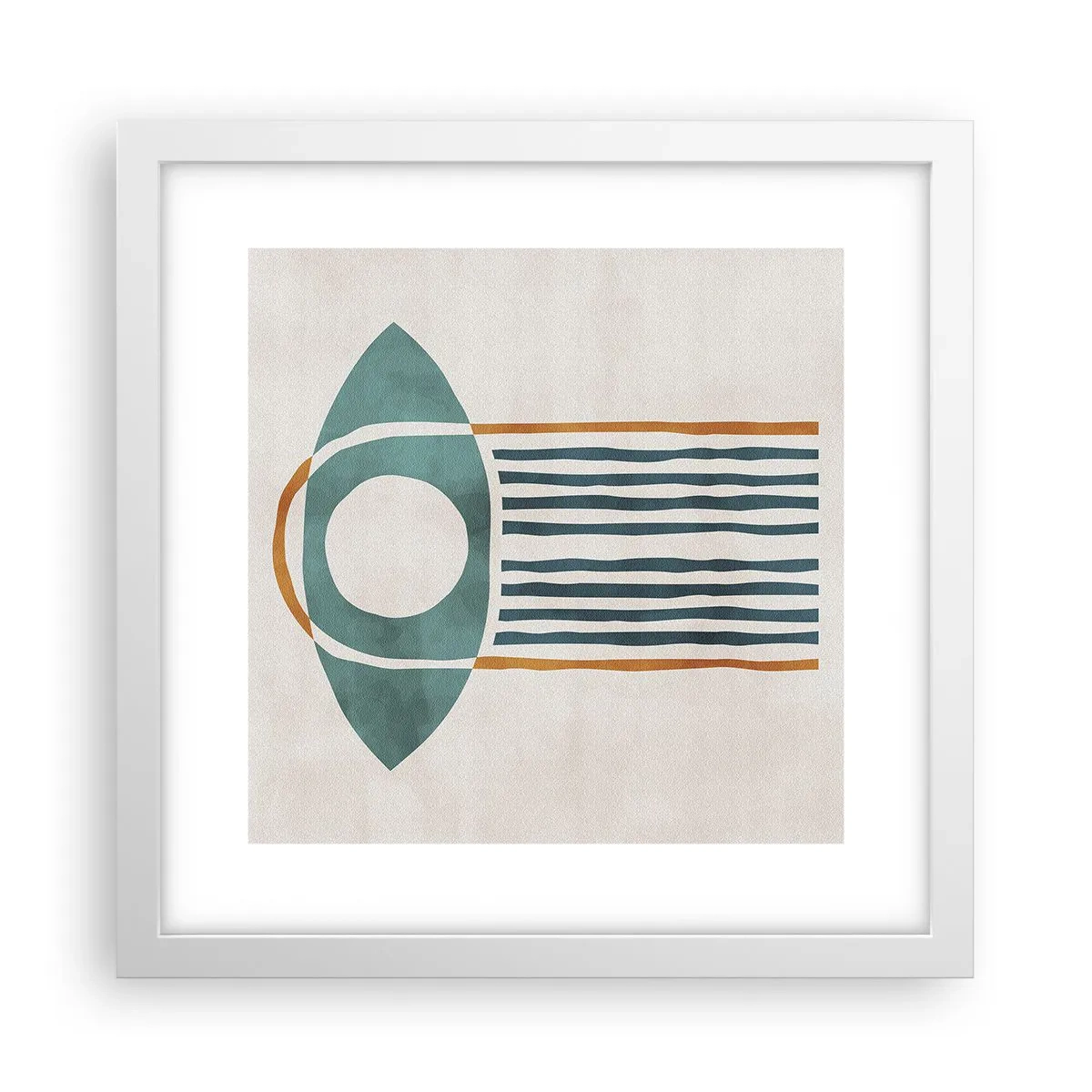 Affisch i vit ram - Tecken och ritualer - 30x30 cm