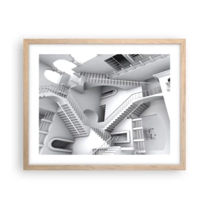 Affisch i ram av ljusek - Rummets paradoxer - 50x40 cm