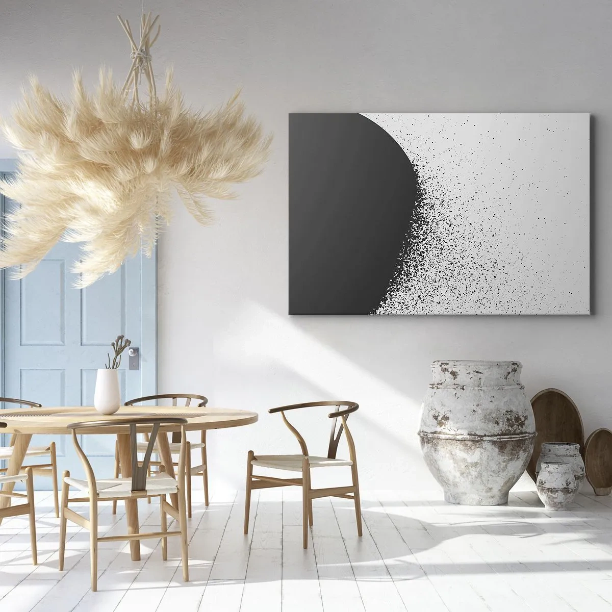 Canvastavla - Bild på duk - Partiklarnas rörelse - 120x80 cm