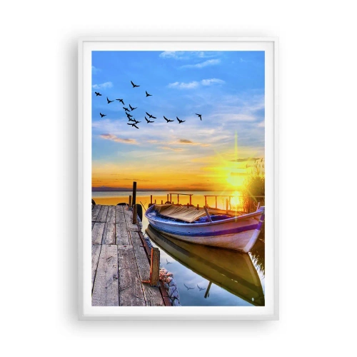 Affisch i vit ram - Adjö, vi ses imorgon - 70x100 cm