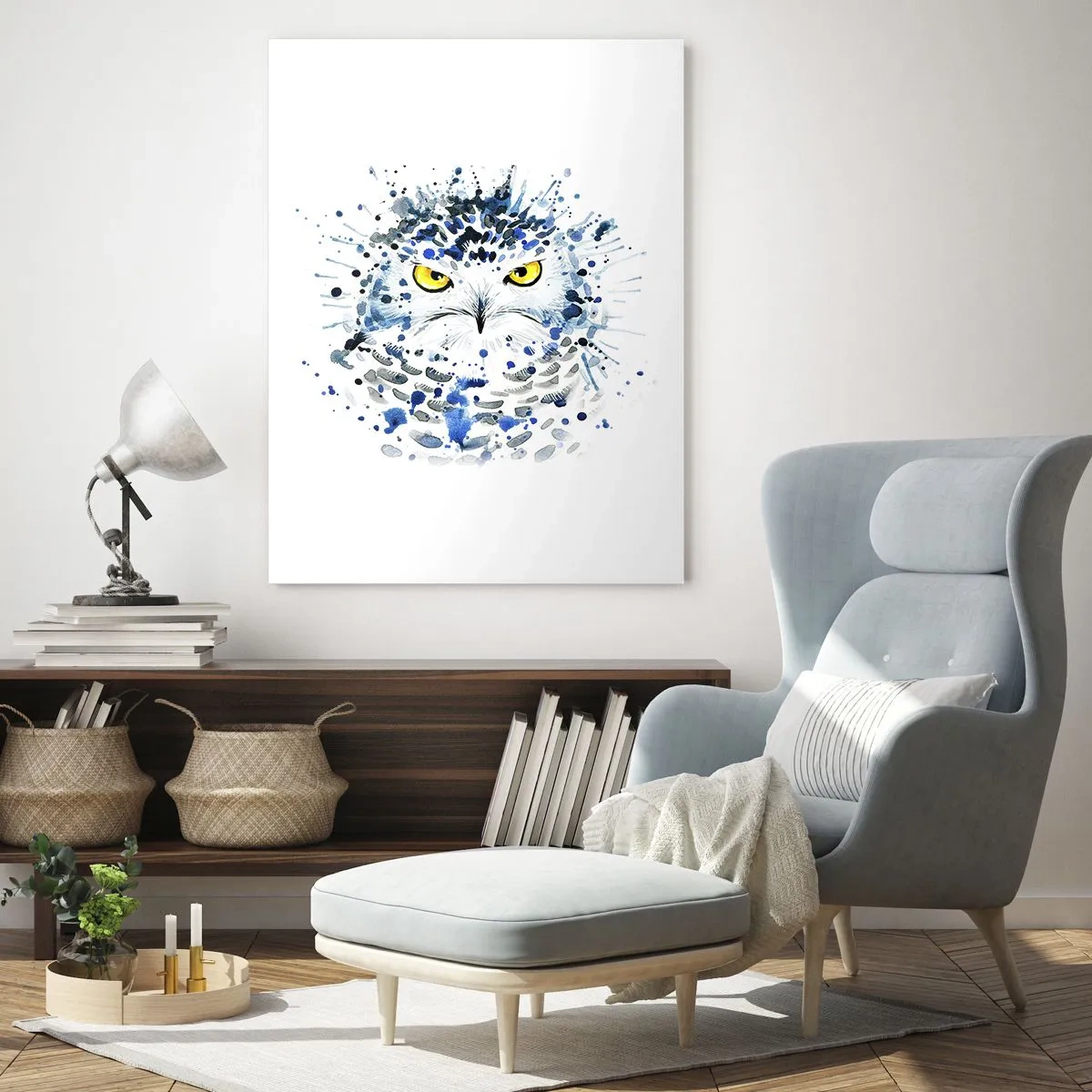 Glastavla - Bild på glas - Rakt in i ögonen - 50x70 cm