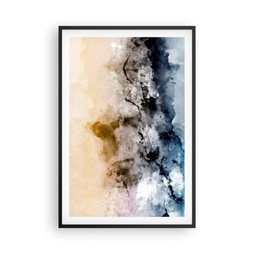 Affisch i svart ram - Dränkta i dimman - 61x91 cm
