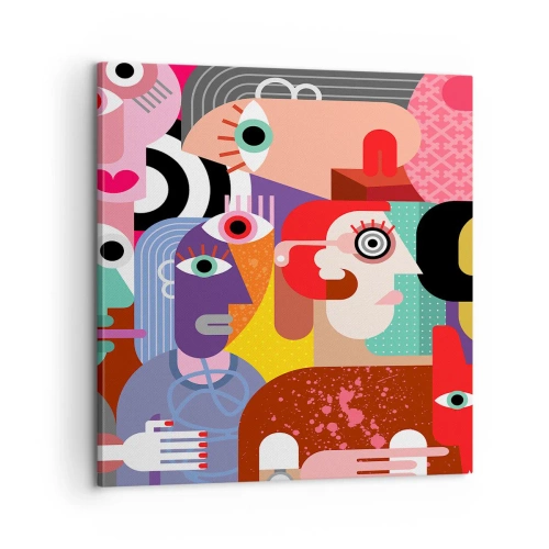 Canvastavla - Bild på duk - Vi är från Picasso - 60x60 cm