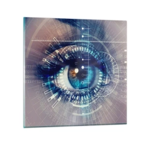 Glastavla - Bild på glas - Du tror att du känner mig - 30x30 cm