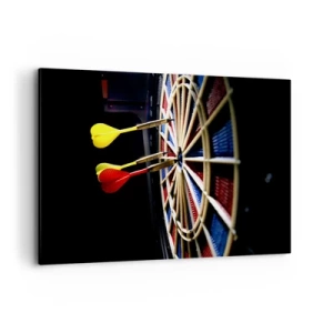 Canvastavla - Bild på duk - Mitt i prick - 120x80 cm