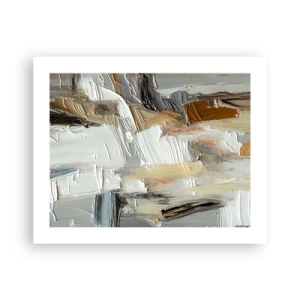 Affisch - Färgstarka lager på lager - 50x40 cm