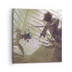 Canvastavla - Bild på duk - Du kan också bli samuraj - 70x70 cm