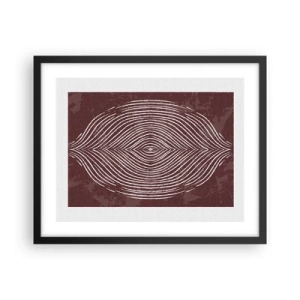 Affisch i svart ram - Rymden talar - 50x40 cm